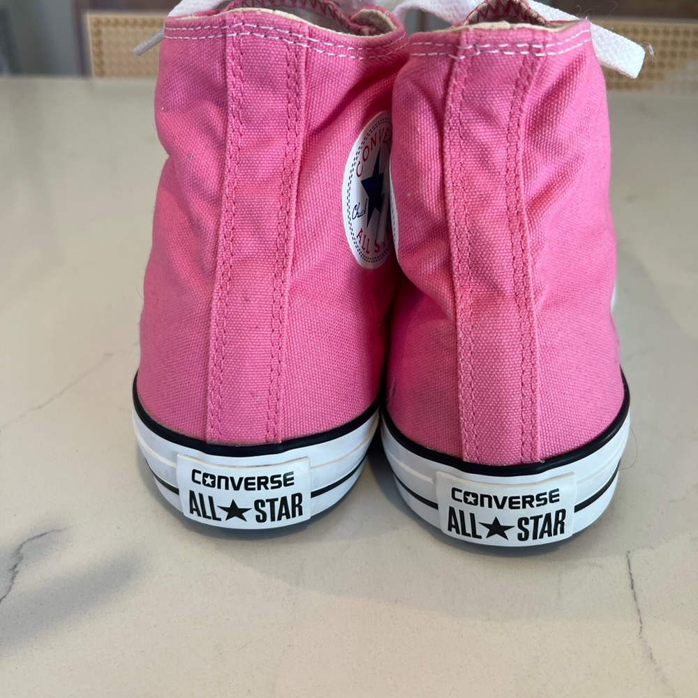 Converse Pink High-Top Sneakers - Picture 3 of 8